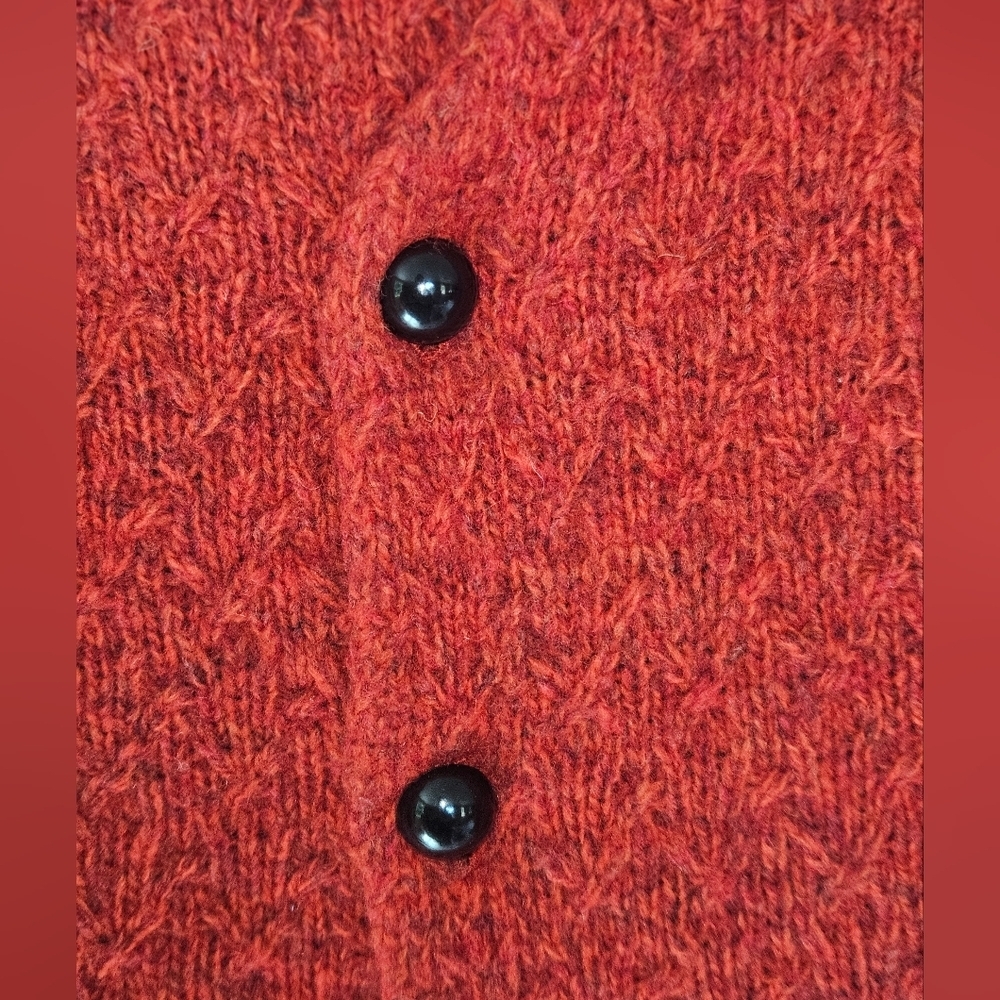 Moth By Anthropologie Wool Cardigan, Size Medium, Red, EUC - Picture 5 of 8